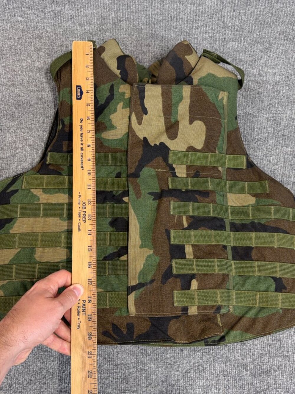 Point Blank Interceptor Base Vest Soft Inserts M81 Woodland Camo Medium Yoke - Picture 2 of 13